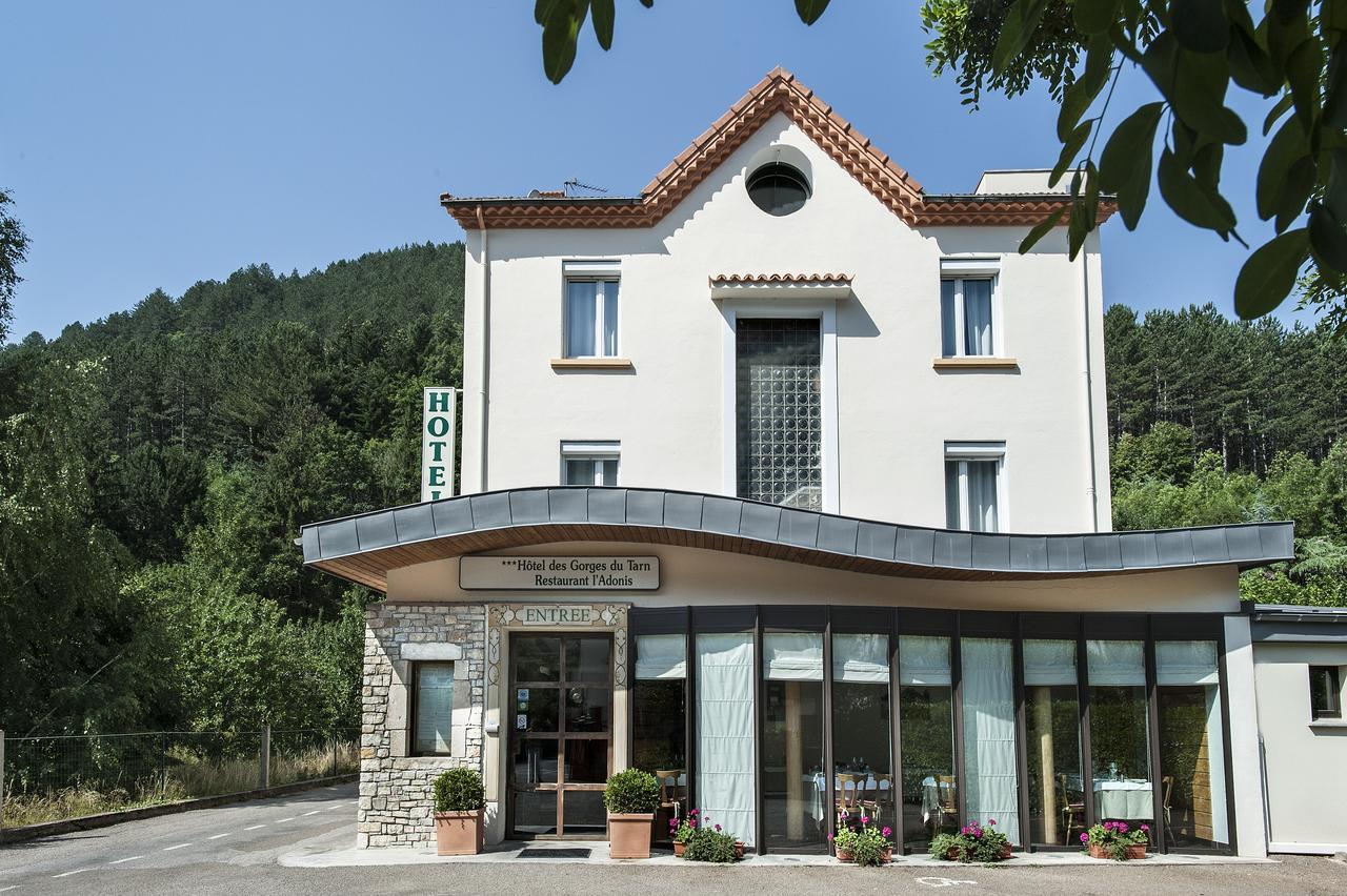 Logis Hotel Restaurant Des Gorges Du Tarn Florac Exteriör bild